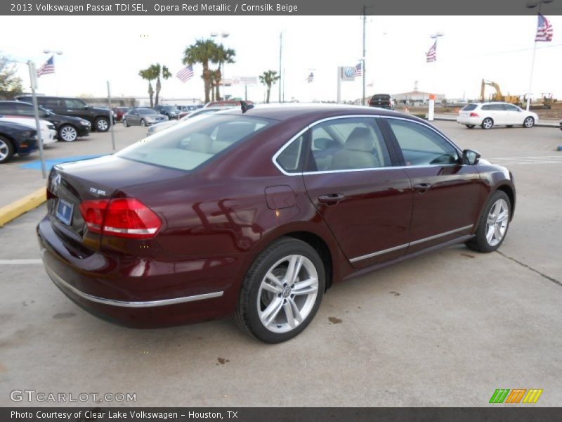 Opera Red Metallic / Cornsilk Beige 2013 Volkswagen Passat TDI SEL