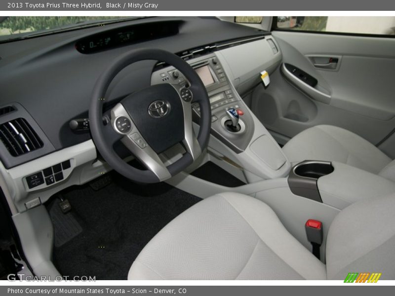 Black / Misty Gray 2013 Toyota Prius Three Hybrid