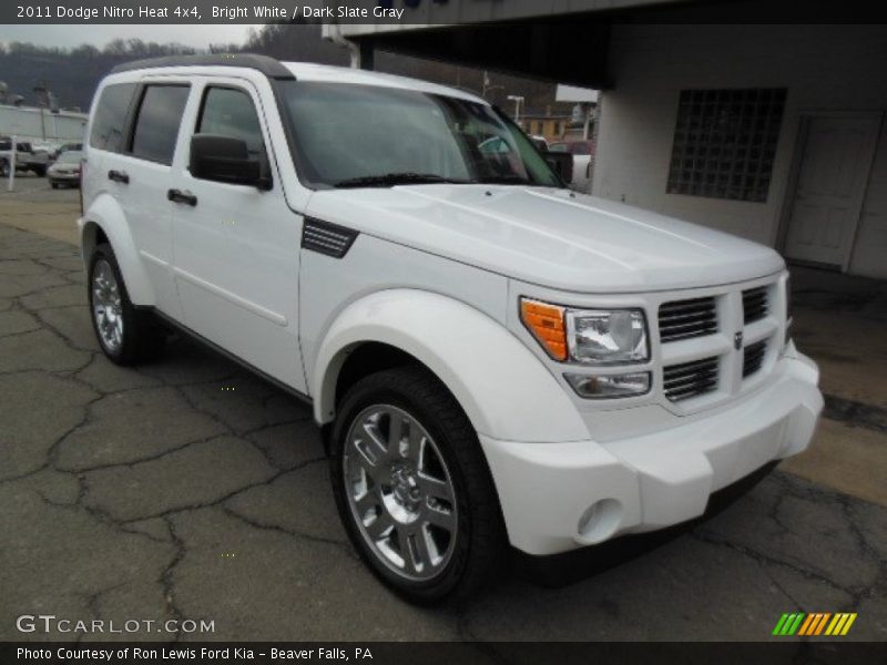 Bright White / Dark Slate Gray 2011 Dodge Nitro Heat 4x4
