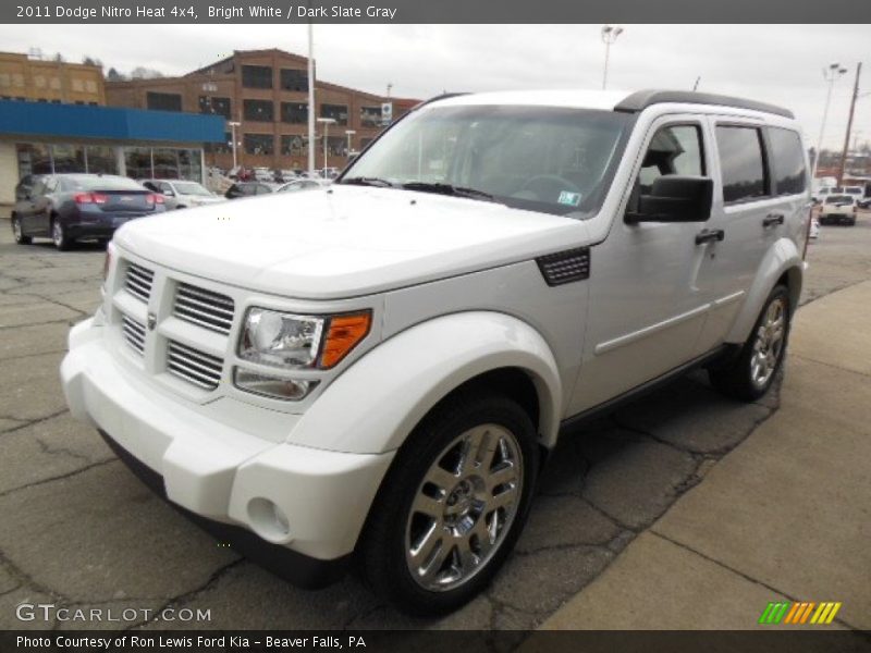 Bright White / Dark Slate Gray 2011 Dodge Nitro Heat 4x4