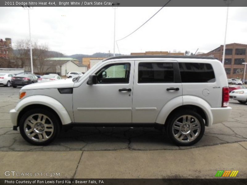 Bright White / Dark Slate Gray 2011 Dodge Nitro Heat 4x4