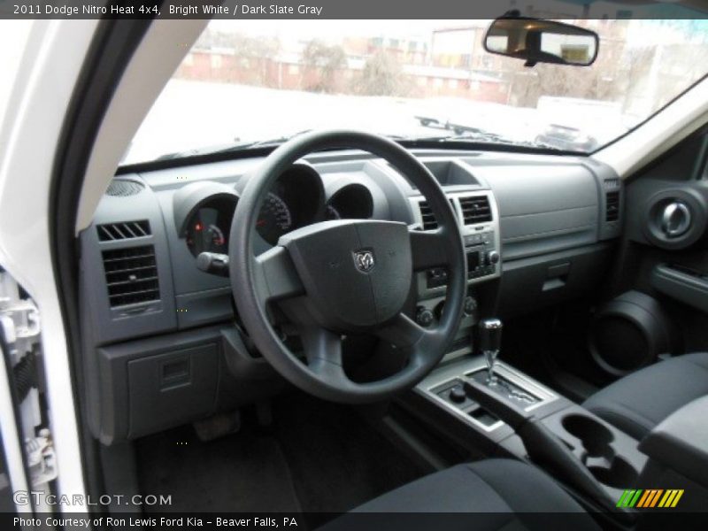 Bright White / Dark Slate Gray 2011 Dodge Nitro Heat 4x4