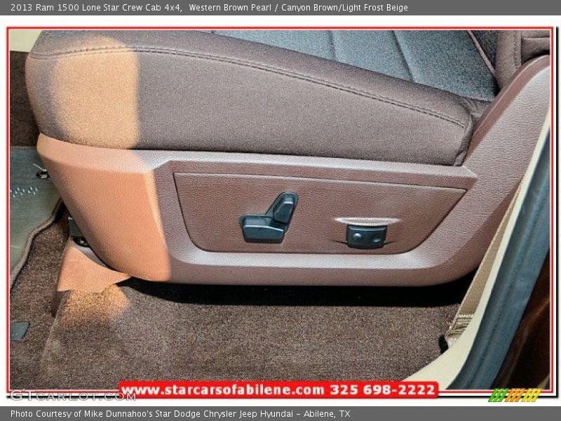 Western Brown Pearl / Canyon Brown/Light Frost Beige 2013 Ram 1500 Lone Star Crew Cab 4x4