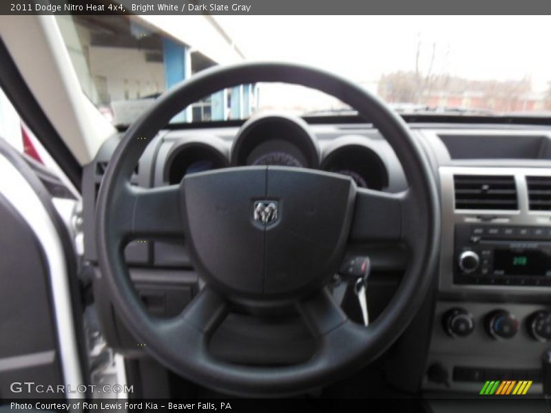 Bright White / Dark Slate Gray 2011 Dodge Nitro Heat 4x4