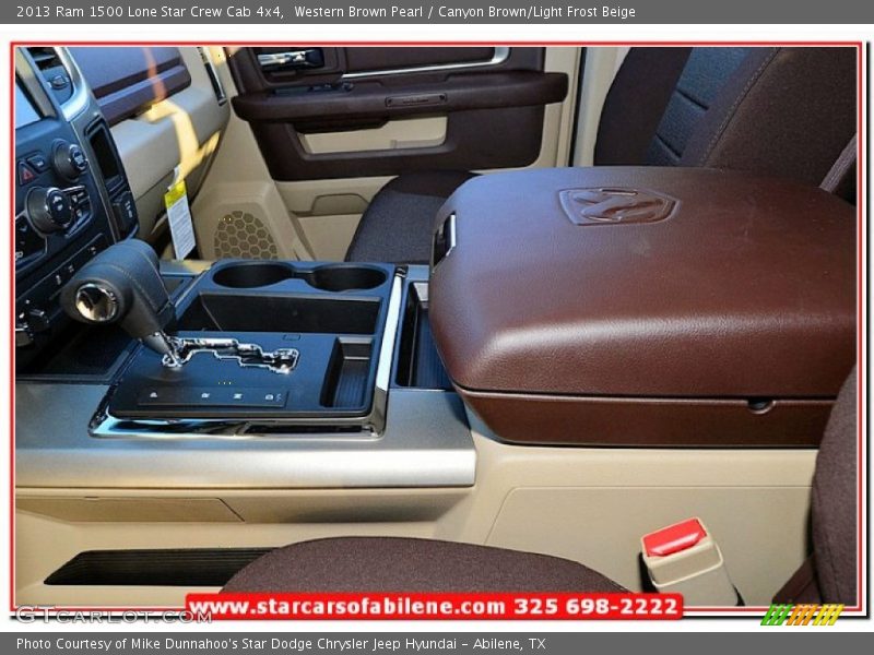Western Brown Pearl / Canyon Brown/Light Frost Beige 2013 Ram 1500 Lone Star Crew Cab 4x4