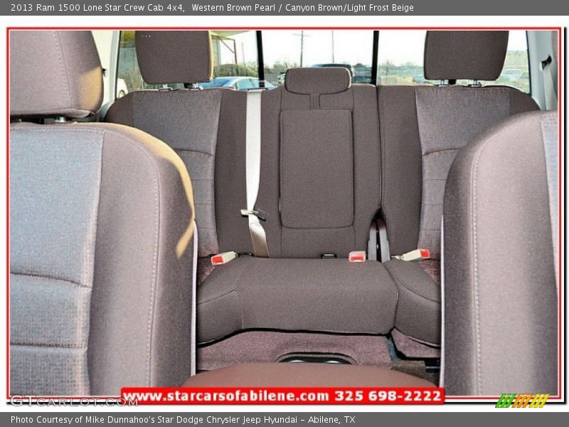 Western Brown Pearl / Canyon Brown/Light Frost Beige 2013 Ram 1500 Lone Star Crew Cab 4x4