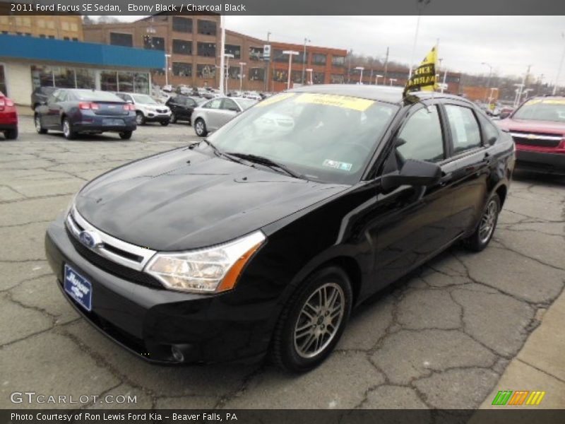 Ebony Black / Charcoal Black 2011 Ford Focus SE Sedan