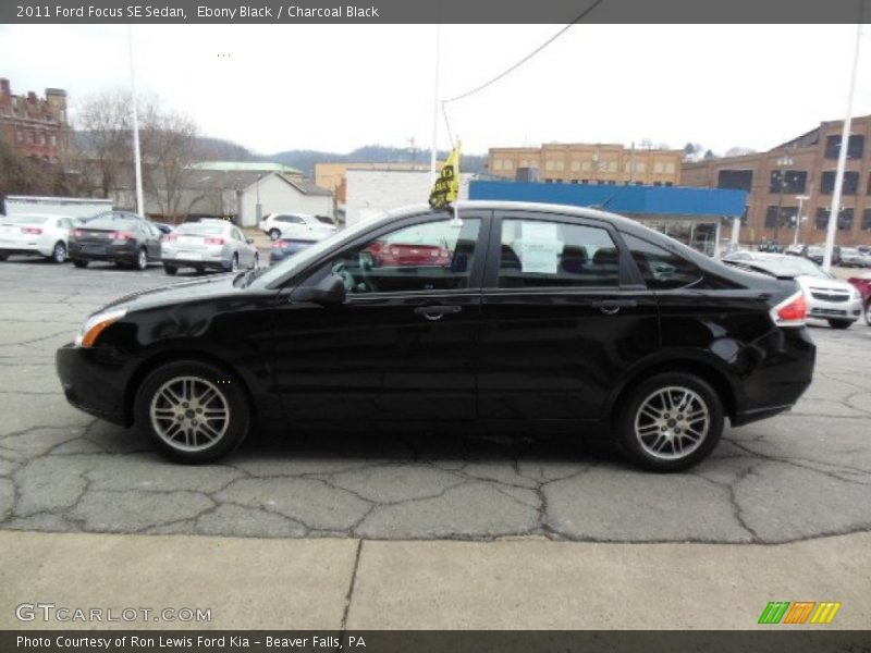 Ebony Black / Charcoal Black 2011 Ford Focus SE Sedan