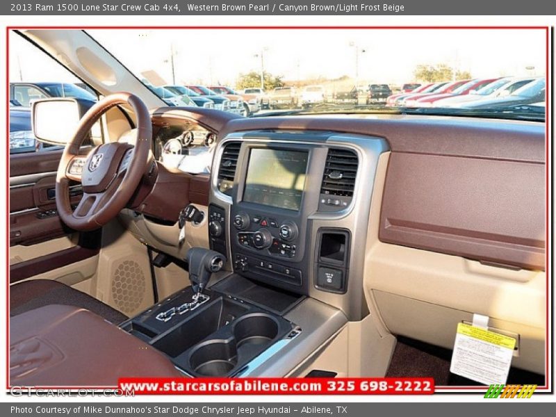 Western Brown Pearl / Canyon Brown/Light Frost Beige 2013 Ram 1500 Lone Star Crew Cab 4x4