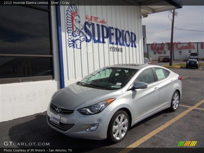 Silver / Gray 2013 Hyundai Elantra Limited