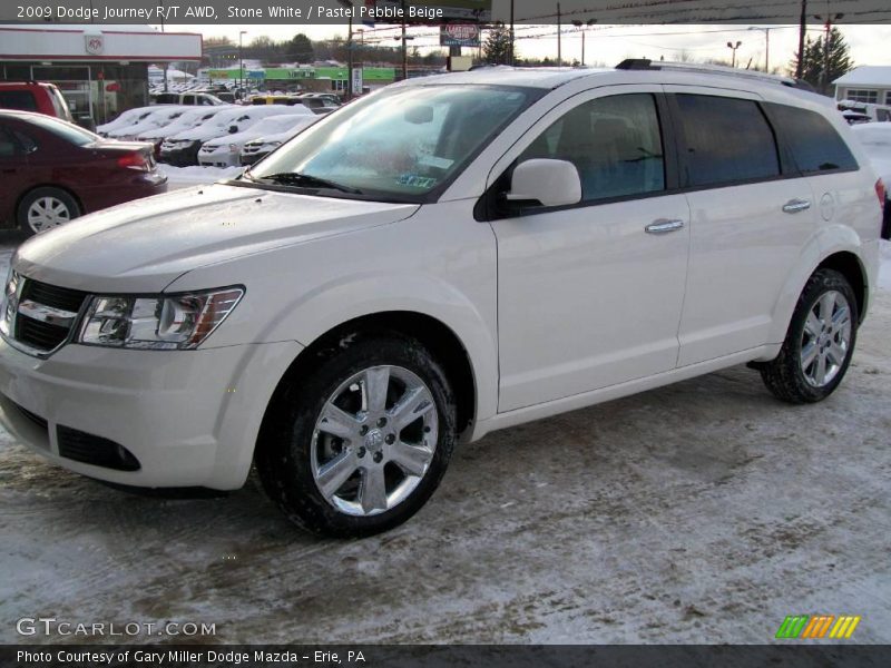 Stone White / Pastel Pebble Beige 2009 Dodge Journey R/T AWD