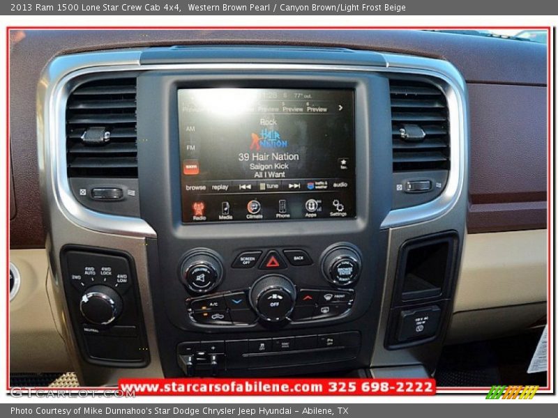 Western Brown Pearl / Canyon Brown/Light Frost Beige 2013 Ram 1500 Lone Star Crew Cab 4x4