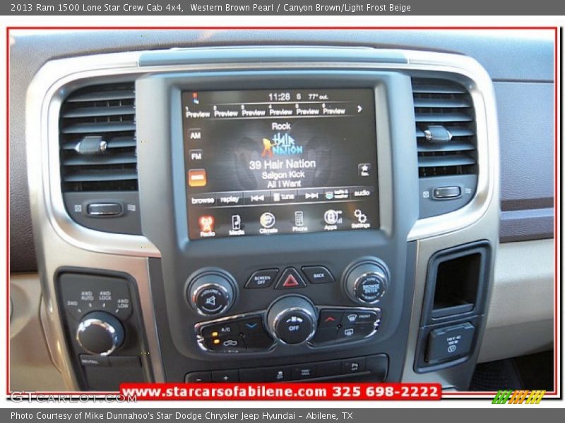 Western Brown Pearl / Canyon Brown/Light Frost Beige 2013 Ram 1500 Lone Star Crew Cab 4x4