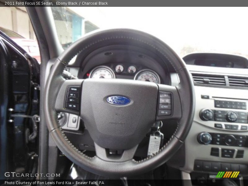 Ebony Black / Charcoal Black 2011 Ford Focus SE Sedan