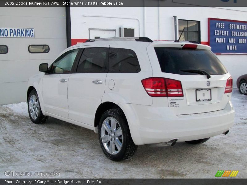 Stone White / Pastel Pebble Beige 2009 Dodge Journey R/T AWD