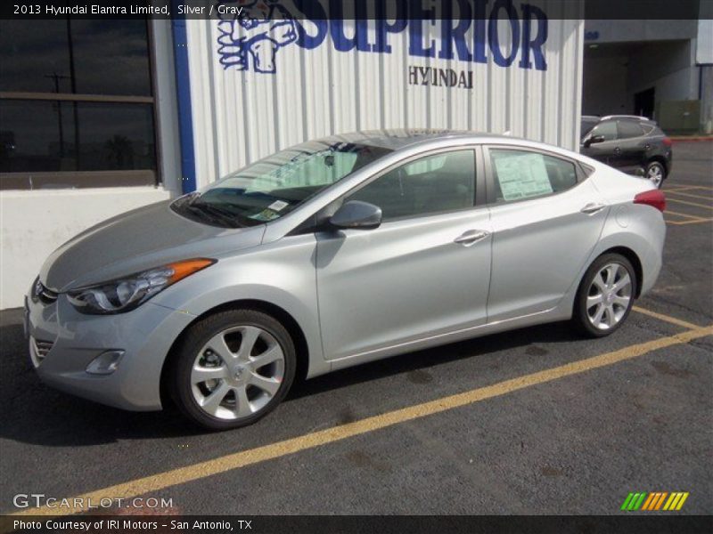Silver / Gray 2013 Hyundai Elantra Limited