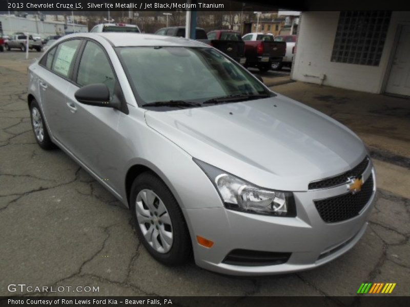 Silver Ice Metallic / Jet Black/Medium Titanium 2013 Chevrolet Cruze LS
