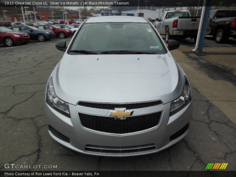 Silver Ice Metallic / Jet Black/Medium Titanium 2013 Chevrolet Cruze LS
