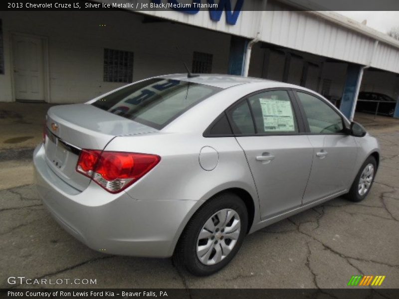 Silver Ice Metallic / Jet Black/Medium Titanium 2013 Chevrolet Cruze LS