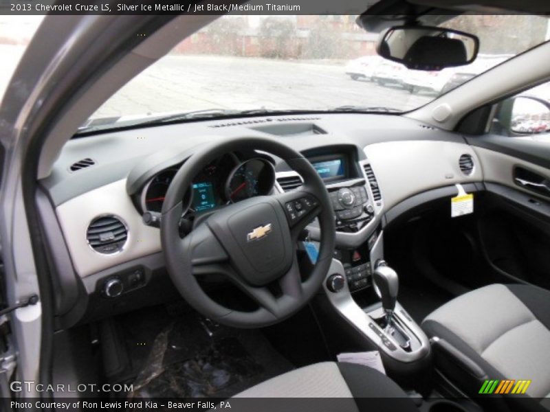Silver Ice Metallic / Jet Black/Medium Titanium 2013 Chevrolet Cruze LS