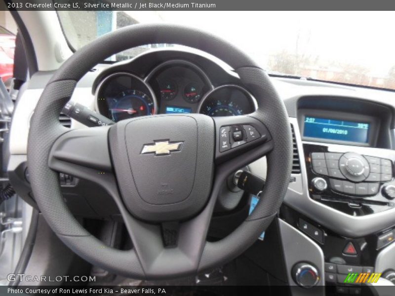 Silver Ice Metallic / Jet Black/Medium Titanium 2013 Chevrolet Cruze LS
