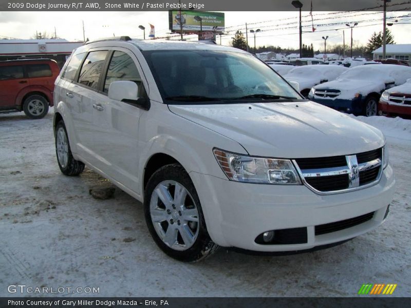 Stone White / Pastel Pebble Beige 2009 Dodge Journey R/T AWD