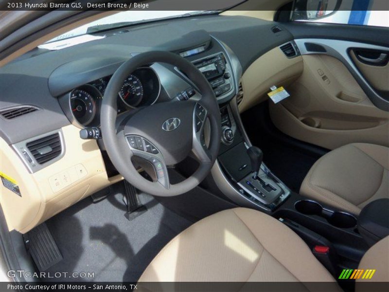 Desert Bronze / Beige 2013 Hyundai Elantra GLS
