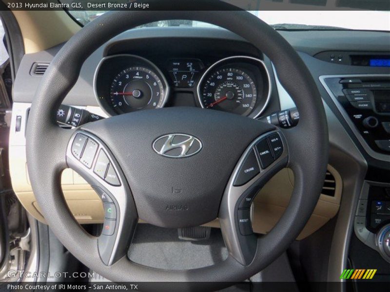 Desert Bronze / Beige 2013 Hyundai Elantra GLS