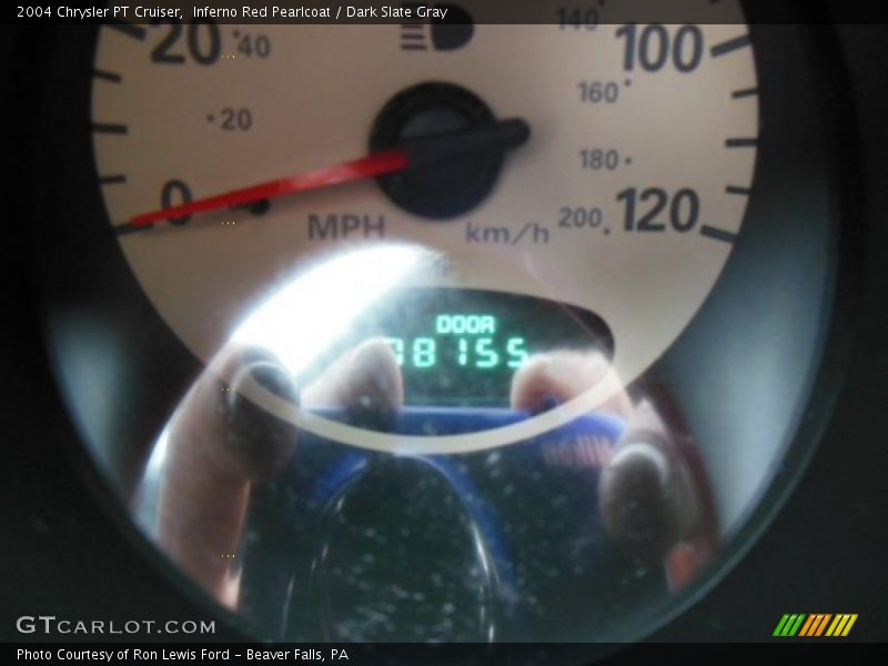 Inferno Red Pearlcoat / Dark Slate Gray 2004 Chrysler PT Cruiser