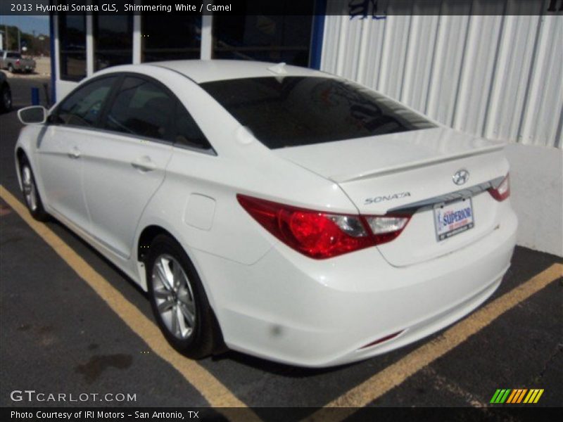 Shimmering White / Camel 2013 Hyundai Sonata GLS