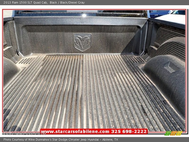 Black / Black/Diesel Gray 2013 Ram 1500 SLT Quad Cab
