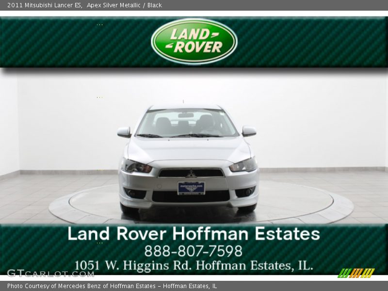 Apex Silver Metallic / Black 2011 Mitsubishi Lancer ES