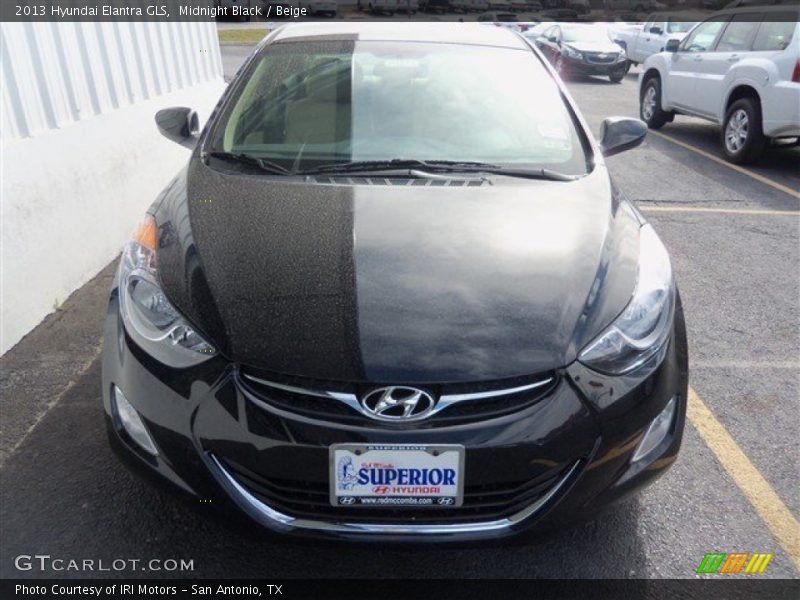 Midnight Black / Beige 2013 Hyundai Elantra GLS