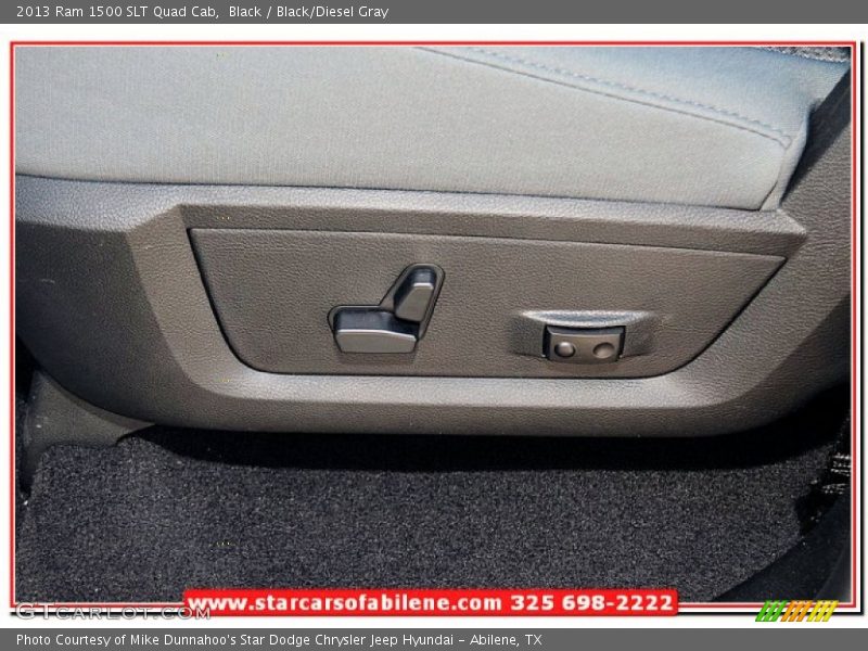 Black / Black/Diesel Gray 2013 Ram 1500 SLT Quad Cab