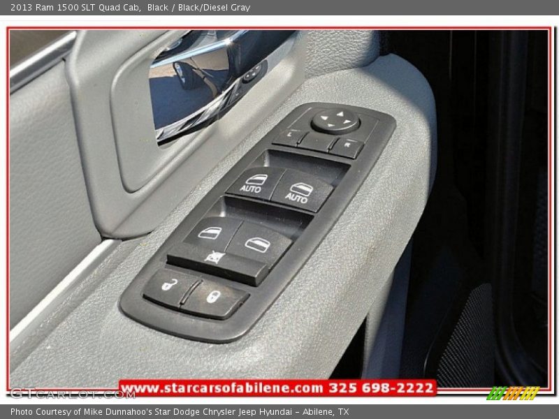 Black / Black/Diesel Gray 2013 Ram 1500 SLT Quad Cab