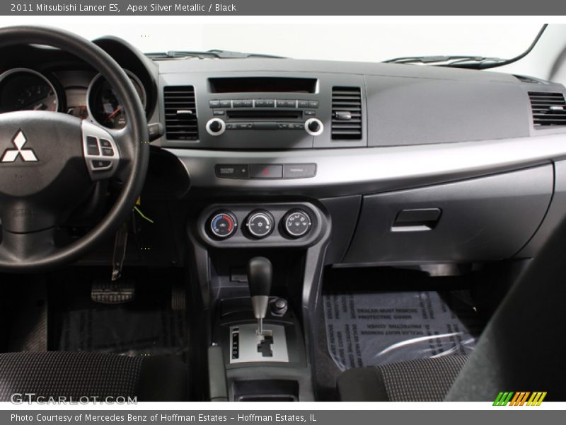 Apex Silver Metallic / Black 2011 Mitsubishi Lancer ES