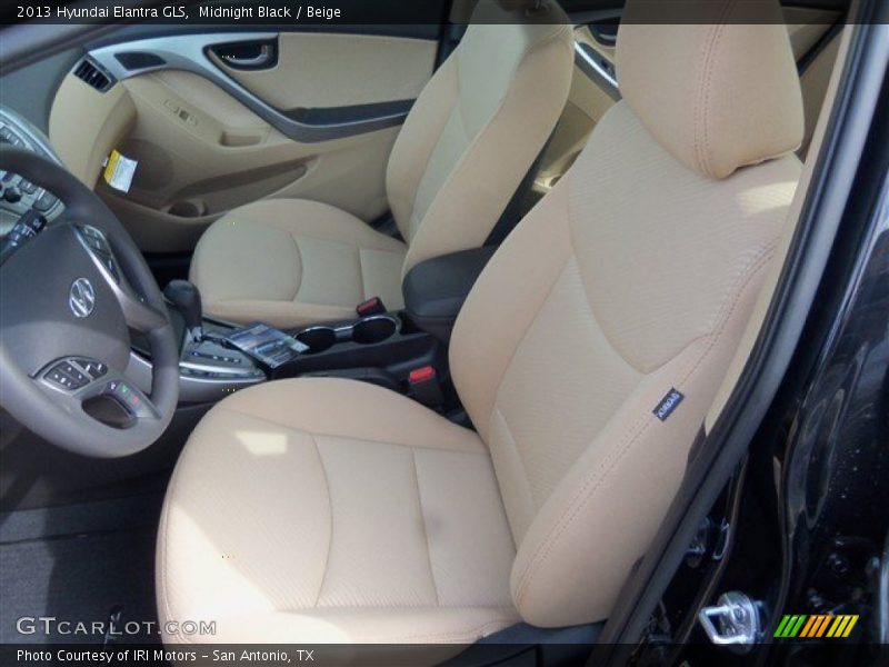 Midnight Black / Beige 2013 Hyundai Elantra GLS