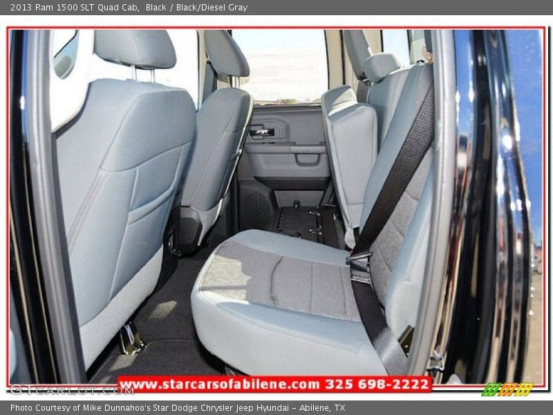 Black / Black/Diesel Gray 2013 Ram 1500 SLT Quad Cab