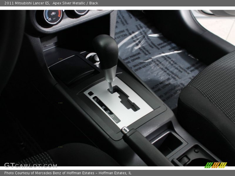 Apex Silver Metallic / Black 2011 Mitsubishi Lancer ES