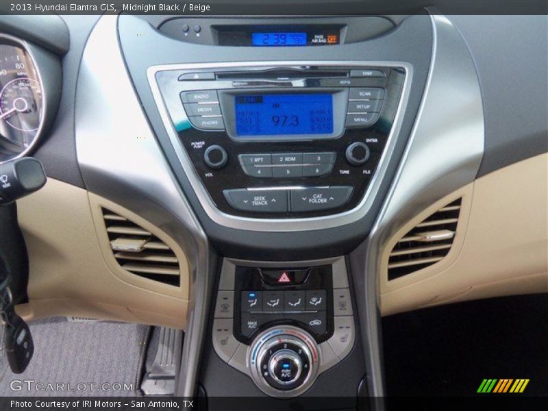 Midnight Black / Beige 2013 Hyundai Elantra GLS