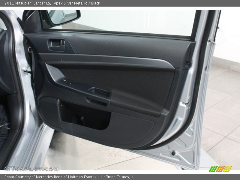 Apex Silver Metallic / Black 2011 Mitsubishi Lancer ES