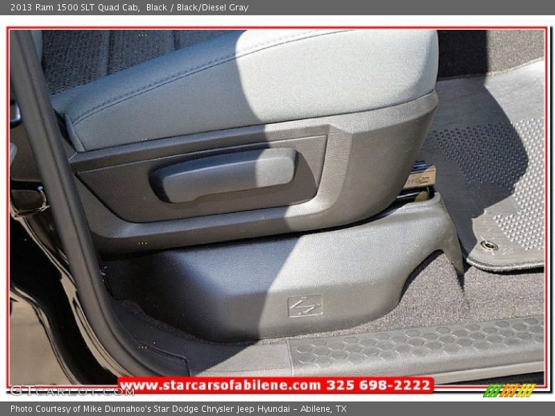 Black / Black/Diesel Gray 2013 Ram 1500 SLT Quad Cab