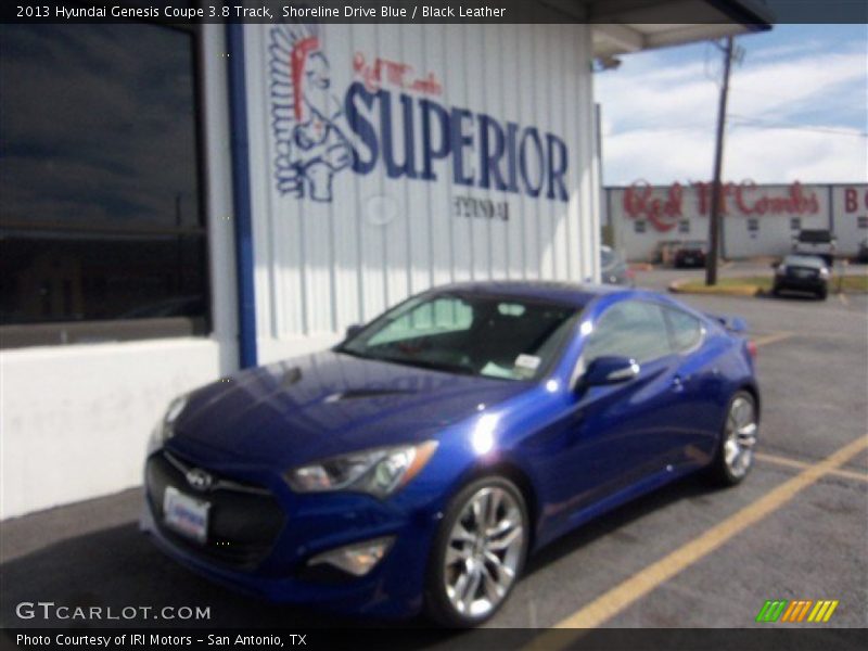 Shoreline Drive Blue / Black Leather 2013 Hyundai Genesis Coupe 3.8 Track