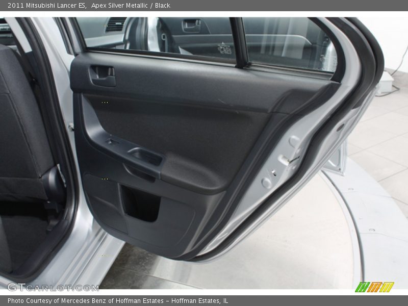 Apex Silver Metallic / Black 2011 Mitsubishi Lancer ES