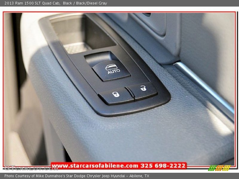 Black / Black/Diesel Gray 2013 Ram 1500 SLT Quad Cab