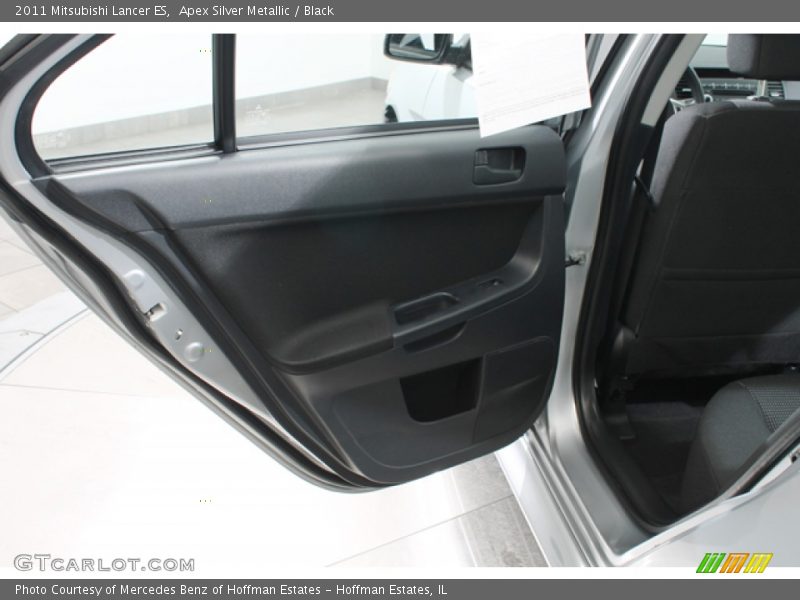 Apex Silver Metallic / Black 2011 Mitsubishi Lancer ES
