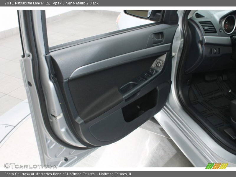 Apex Silver Metallic / Black 2011 Mitsubishi Lancer ES