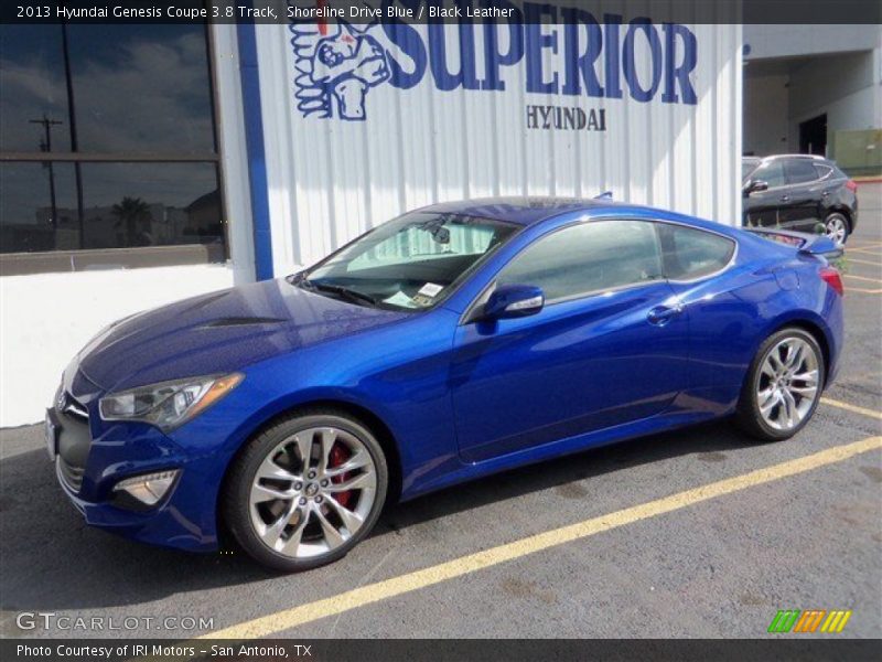 Shoreline Drive Blue / Black Leather 2013 Hyundai Genesis Coupe 3.8 Track