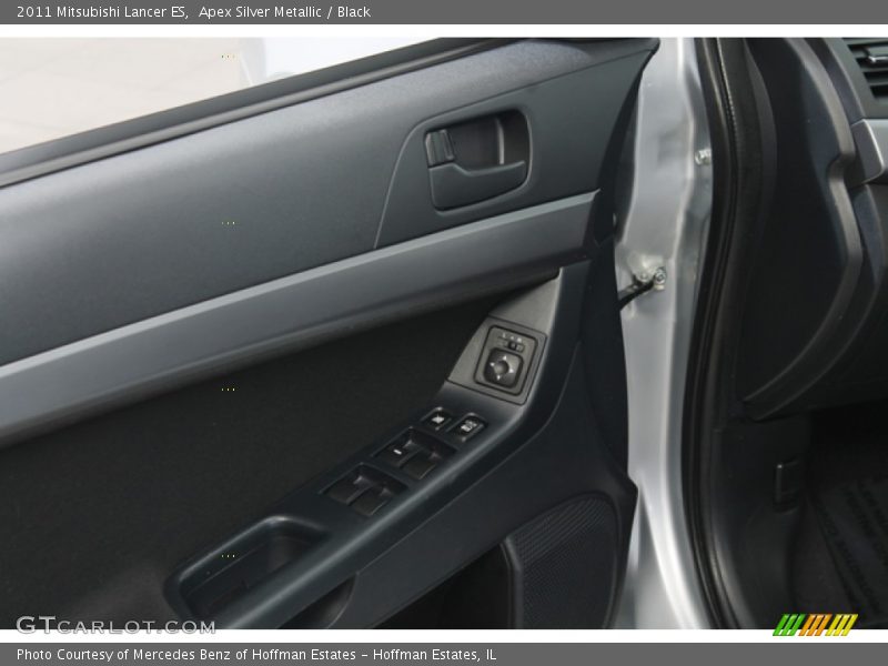 Apex Silver Metallic / Black 2011 Mitsubishi Lancer ES
