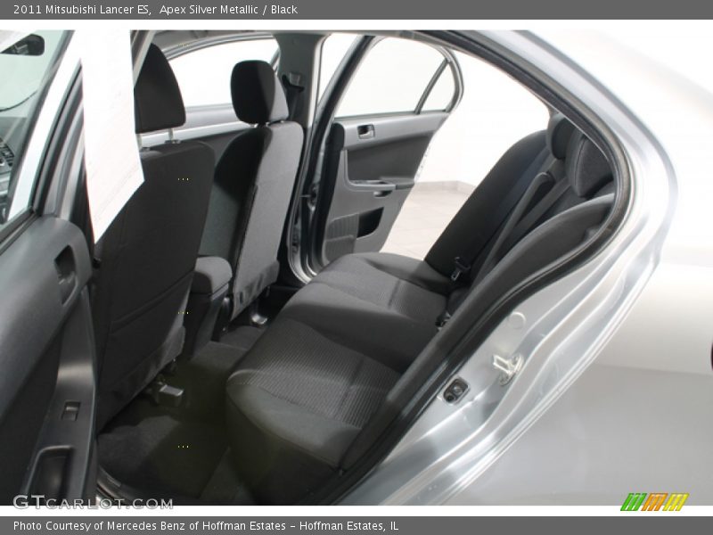 Apex Silver Metallic / Black 2011 Mitsubishi Lancer ES